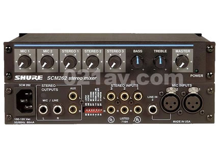 Shure,混音器,舒尔话筒混音器,SHURE SCM262