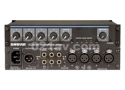 Shure,混音器,舒尔话筒混音器,SHURE SCM268