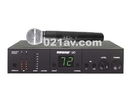 上海视听网--SHURE无线话筒系列产品:舒尔无线话筒 SHURE UC24/58