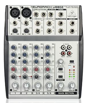 上海视听网-百灵达小型调音台 Behringer EURORACK UB802