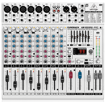 上海视听网-百灵达小型调音台 Behringer EURORACK UB1222FX-PRO