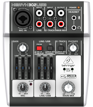 上海视听网-百灵达XENYX系列调音台 Behringer XENYX 302USB
