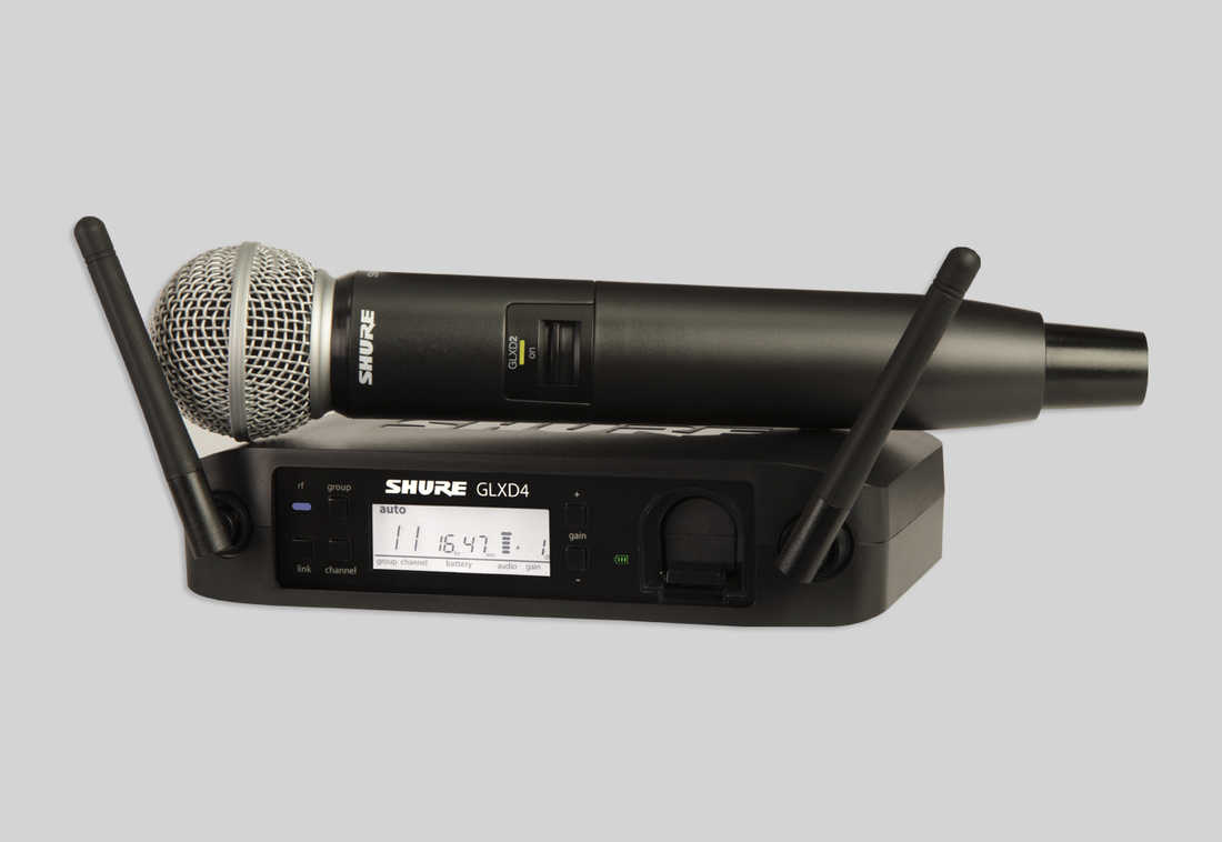 上海视听网--SHURE无线话筒 舒尔无线话筒 SHURE GLXD24/SM58