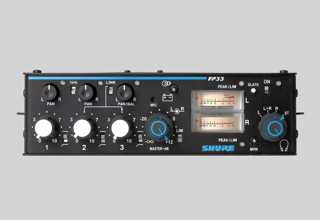 Shure,混音器,舒尔立体声混音器 SHURE FP33